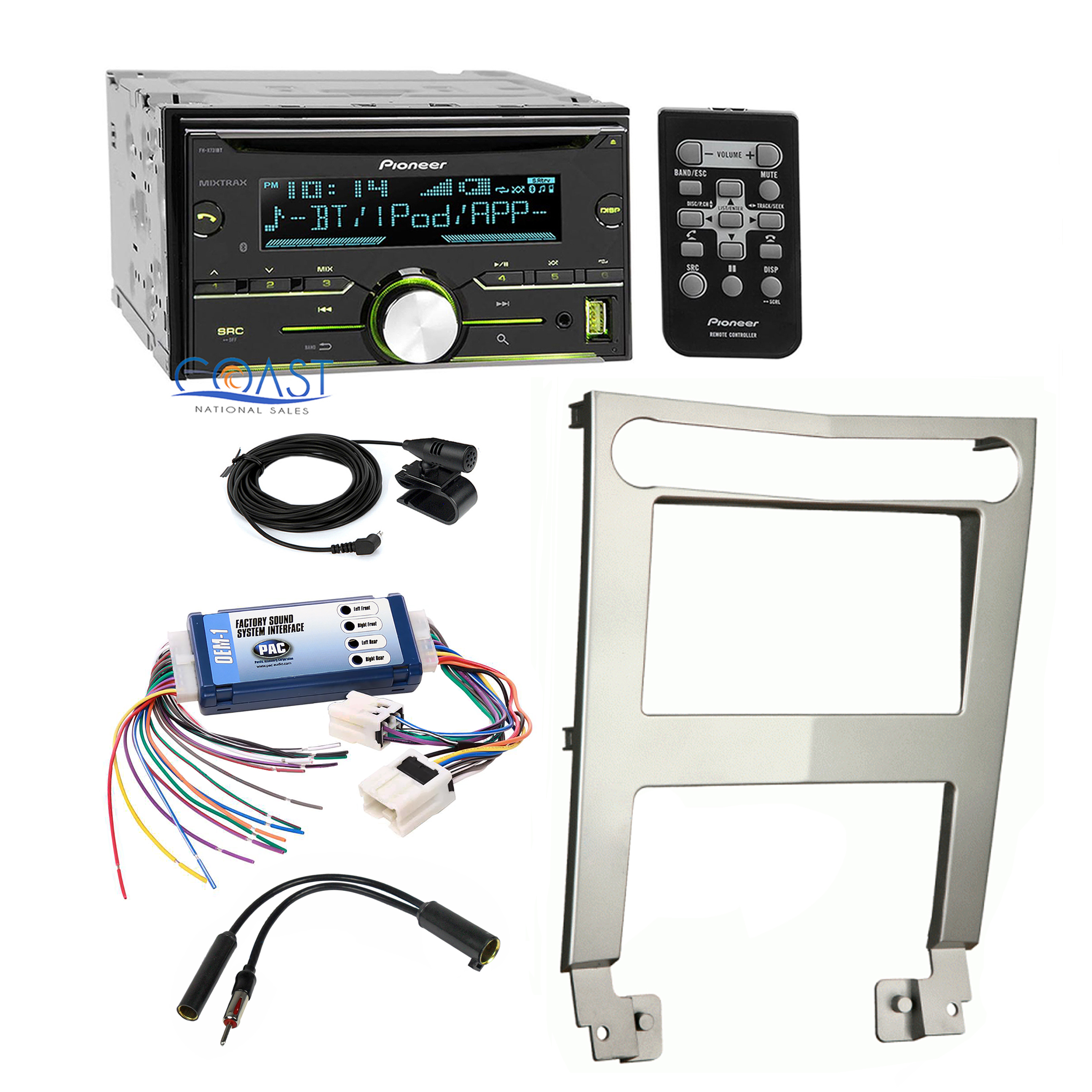 Pioneer Car Stereo Dash Kit Bose Wire Harness Interface