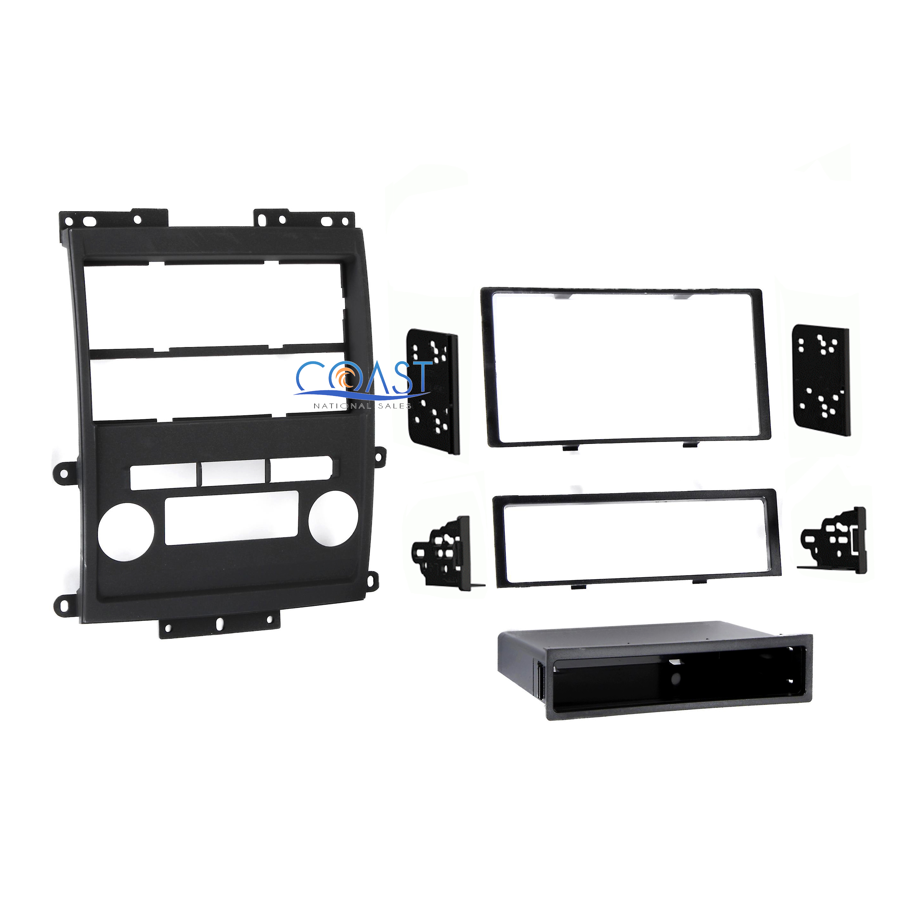 Car Stereo Double DIN Dash Kit for 2009 Nissan Frontier Xterra w/ Tech