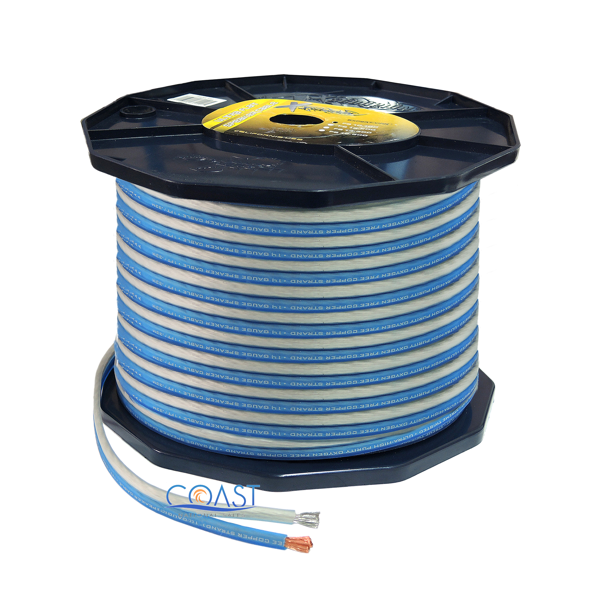 OFC Full Copper 14 Gauge 300 Ft Ultra Flat Car Home Audio Speaker Cable Wire eBay