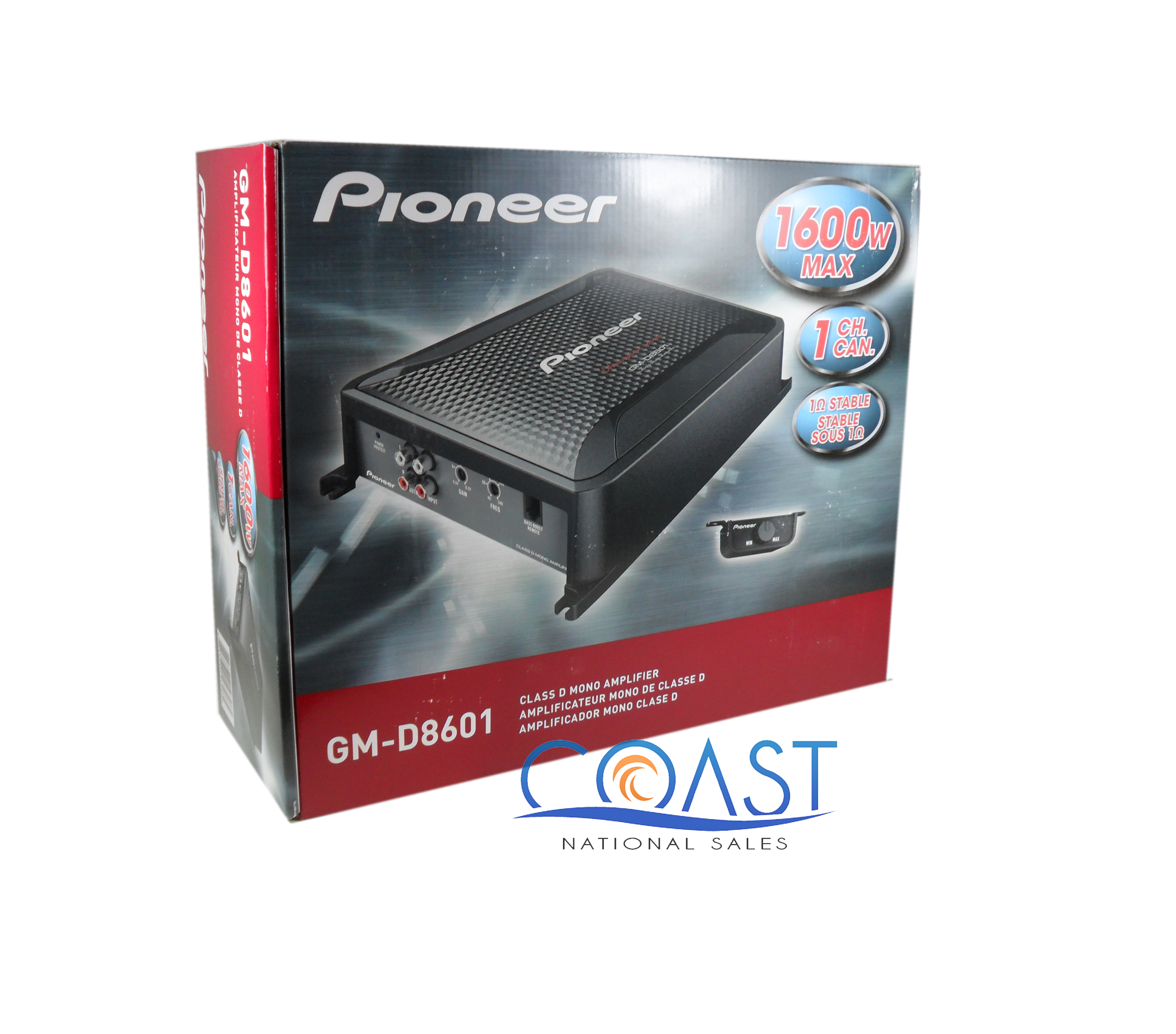 Pioneer GM D8601 Class D 1600W 1 Chan Amplifier eBay