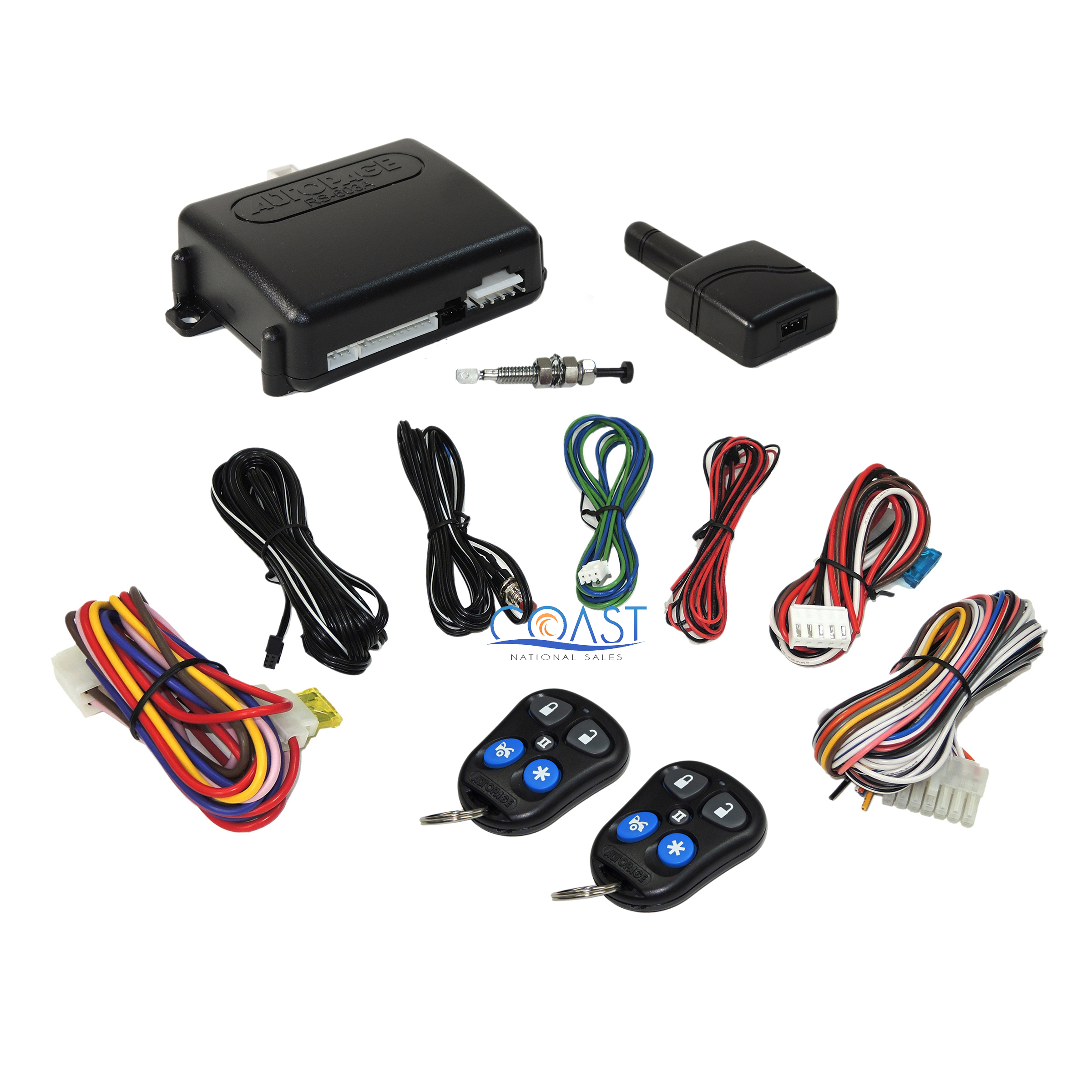 Autopage RS603 2Channel Remote Car Starter System w/Keyless Entry RF
