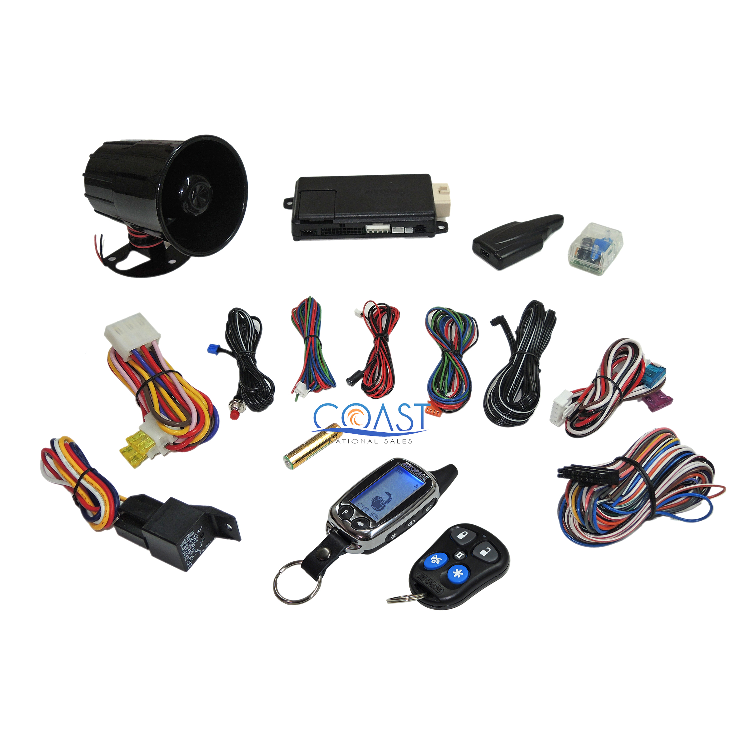 AutoPage C3RS730 2Way 4Channel LCD Car Remote Start/Security Alarm