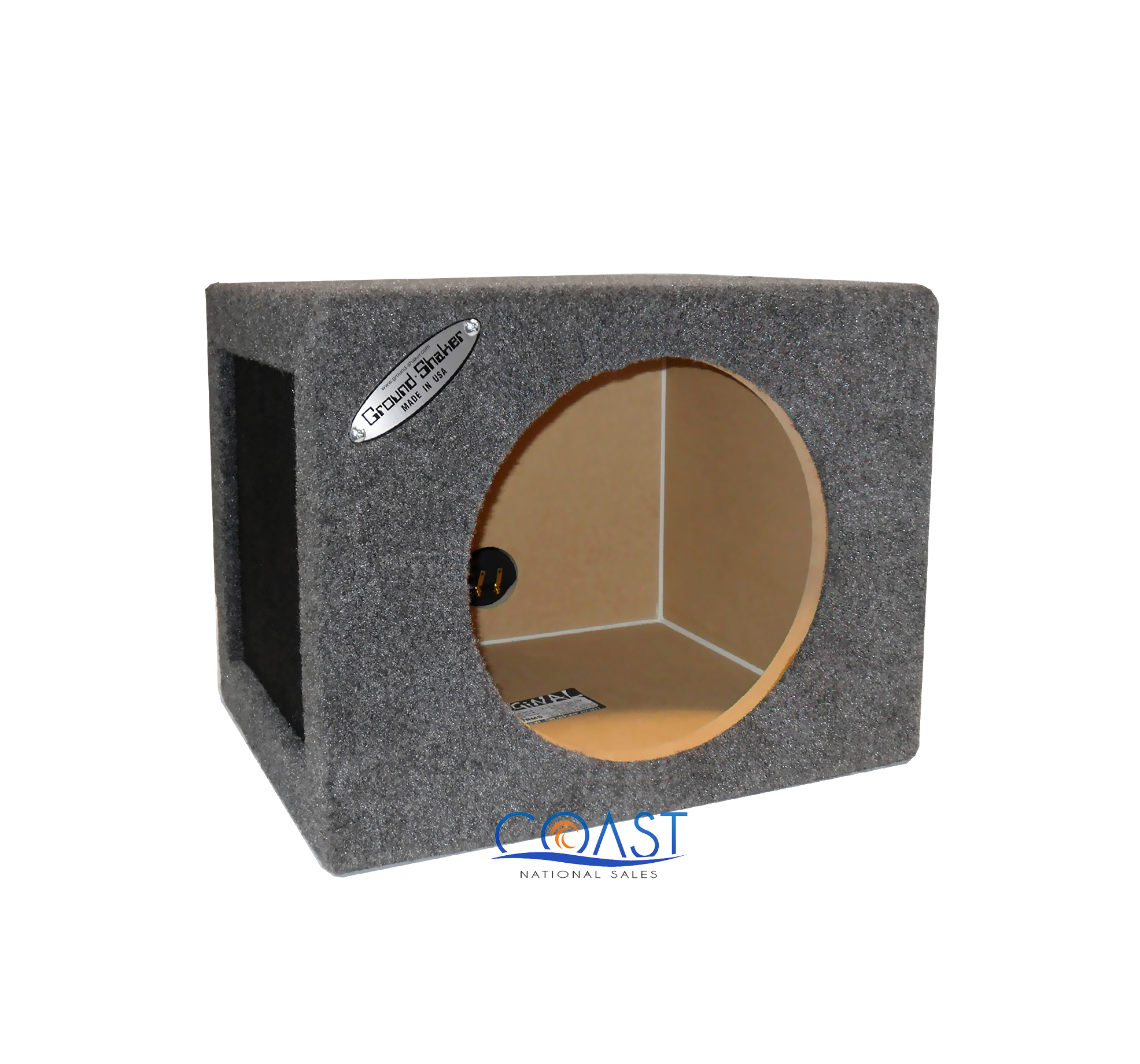 Ground Shaker SQ18 8" Pro Single Sealed Square Subwoofer Box SQ 1 8G