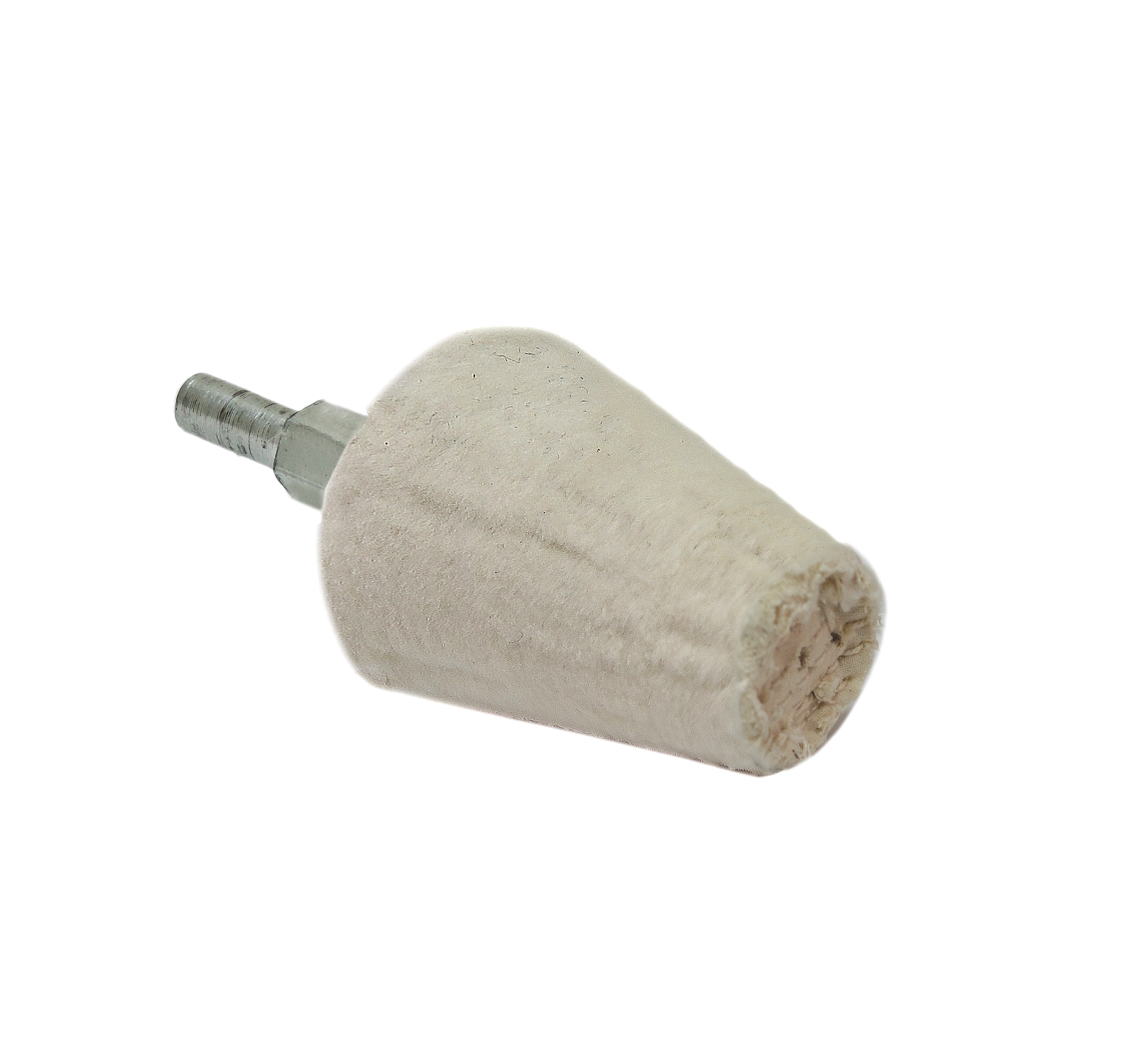 1" to 2" Metal and Plastic Tapered Buffer Polishing Mop with 1/4" Steel