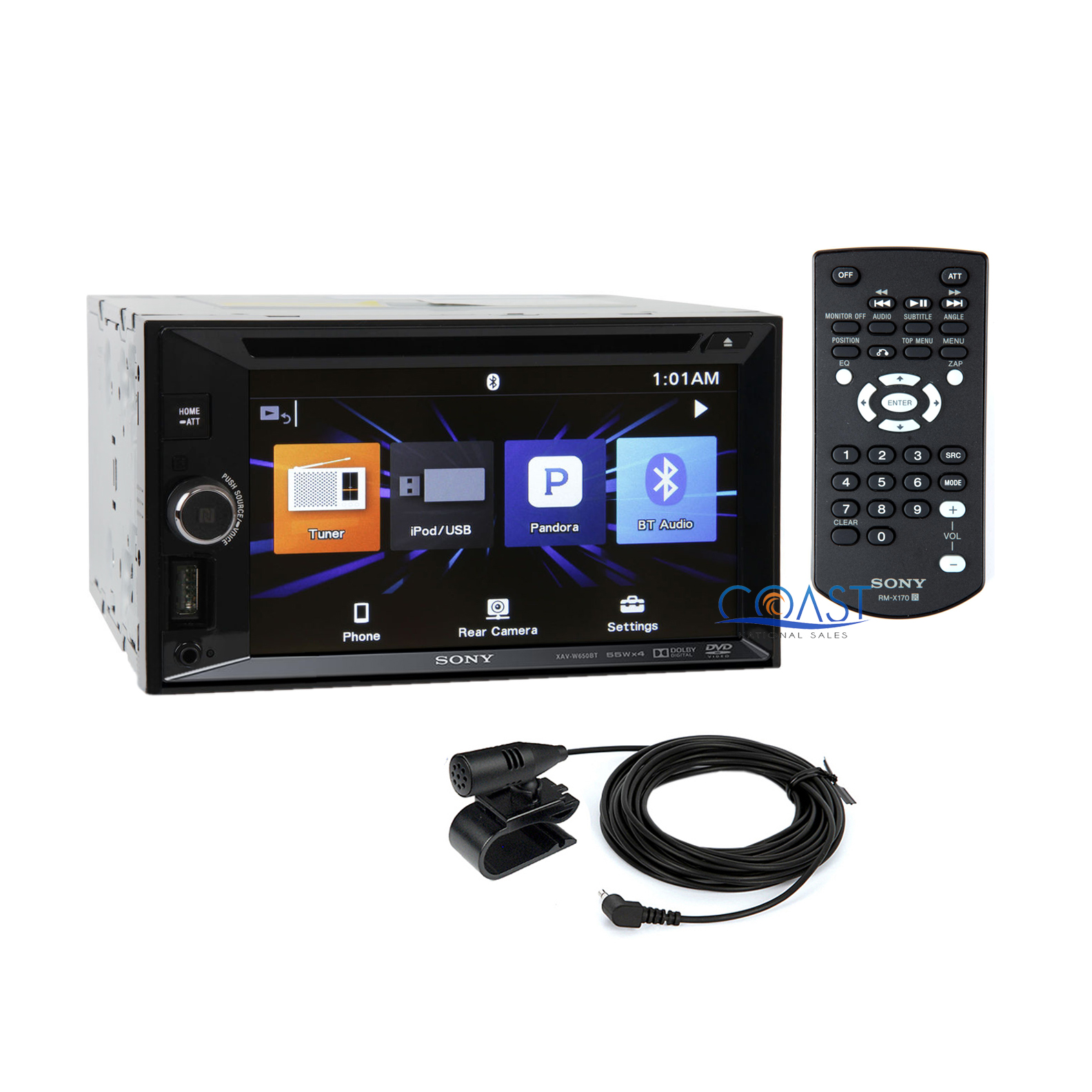 Sony Car Stereo 6.2" Touchscreen Double DIN DVD USB MP3 NFC Bluetooth