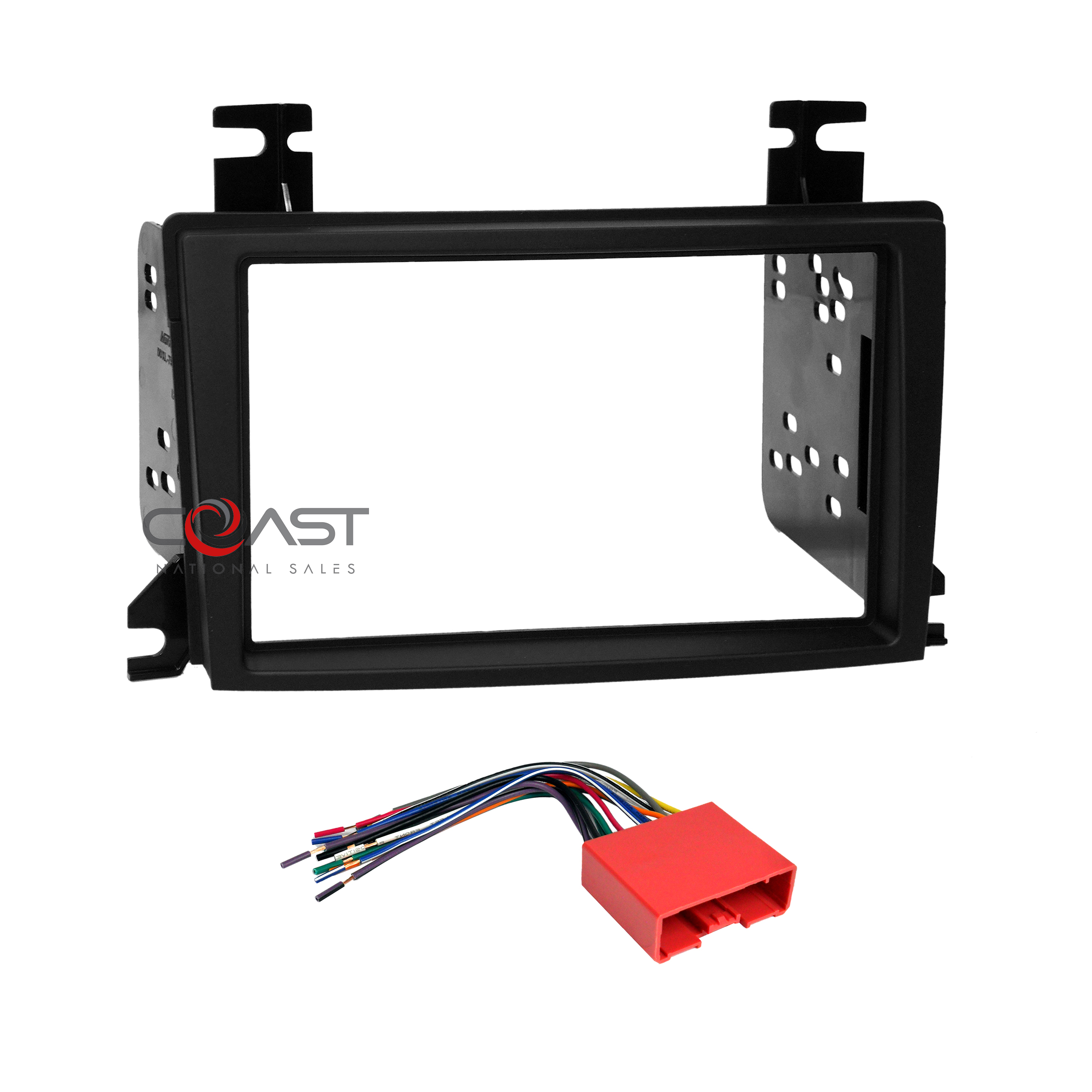 Car Radio Stereo Double Din Dash Kit Panel Wire Harness for 2002-2006