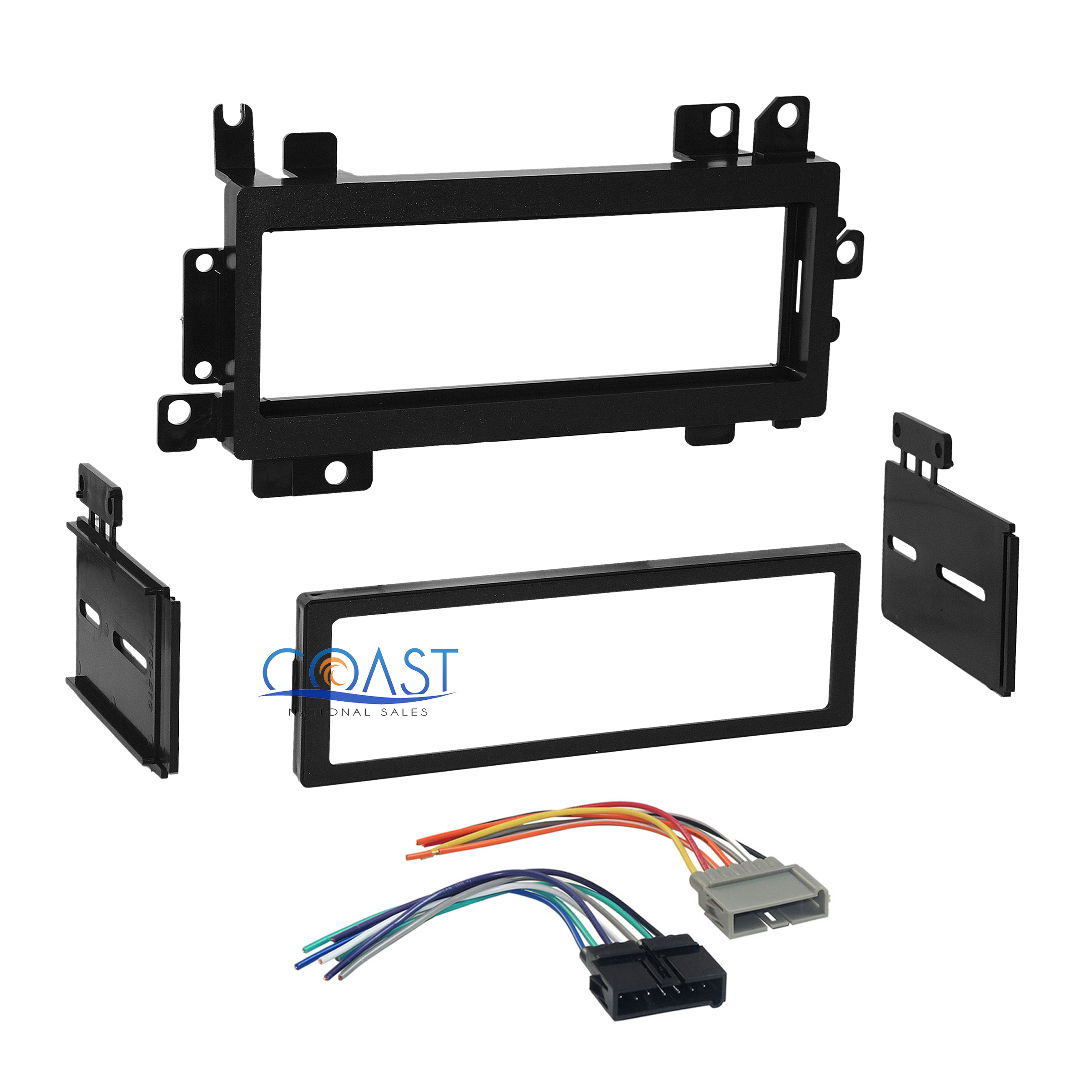 Harness for 1974-2001 Dodge Ford Lincoln Jeep Single DIN Car Stereo Dash Kit