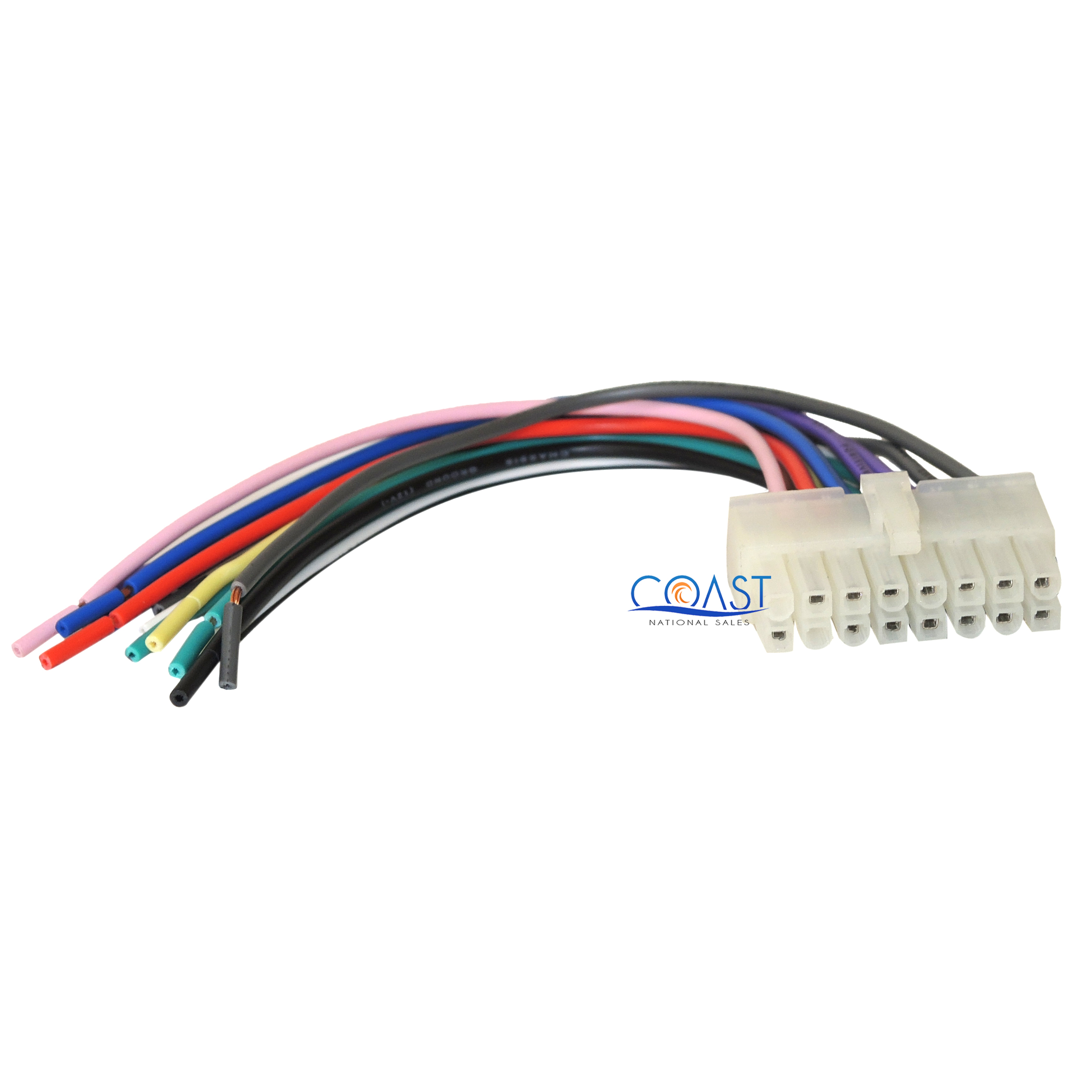 Replacement 16-Pin Wiring Harness for Car Radio Audio Clarion Headunits