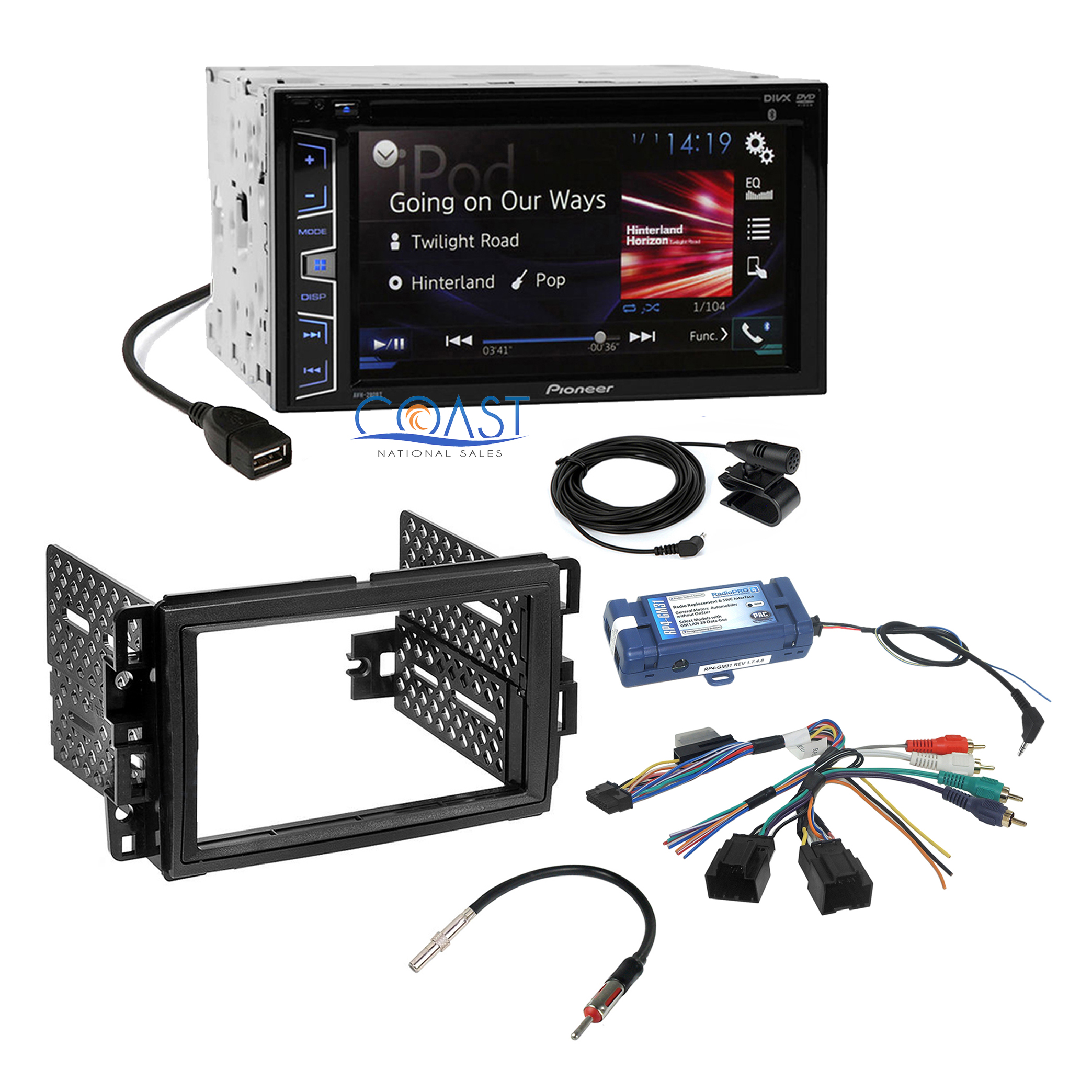 Pioneer Car Radio Stereo Dash Kit Steering Wheel Control for Buick