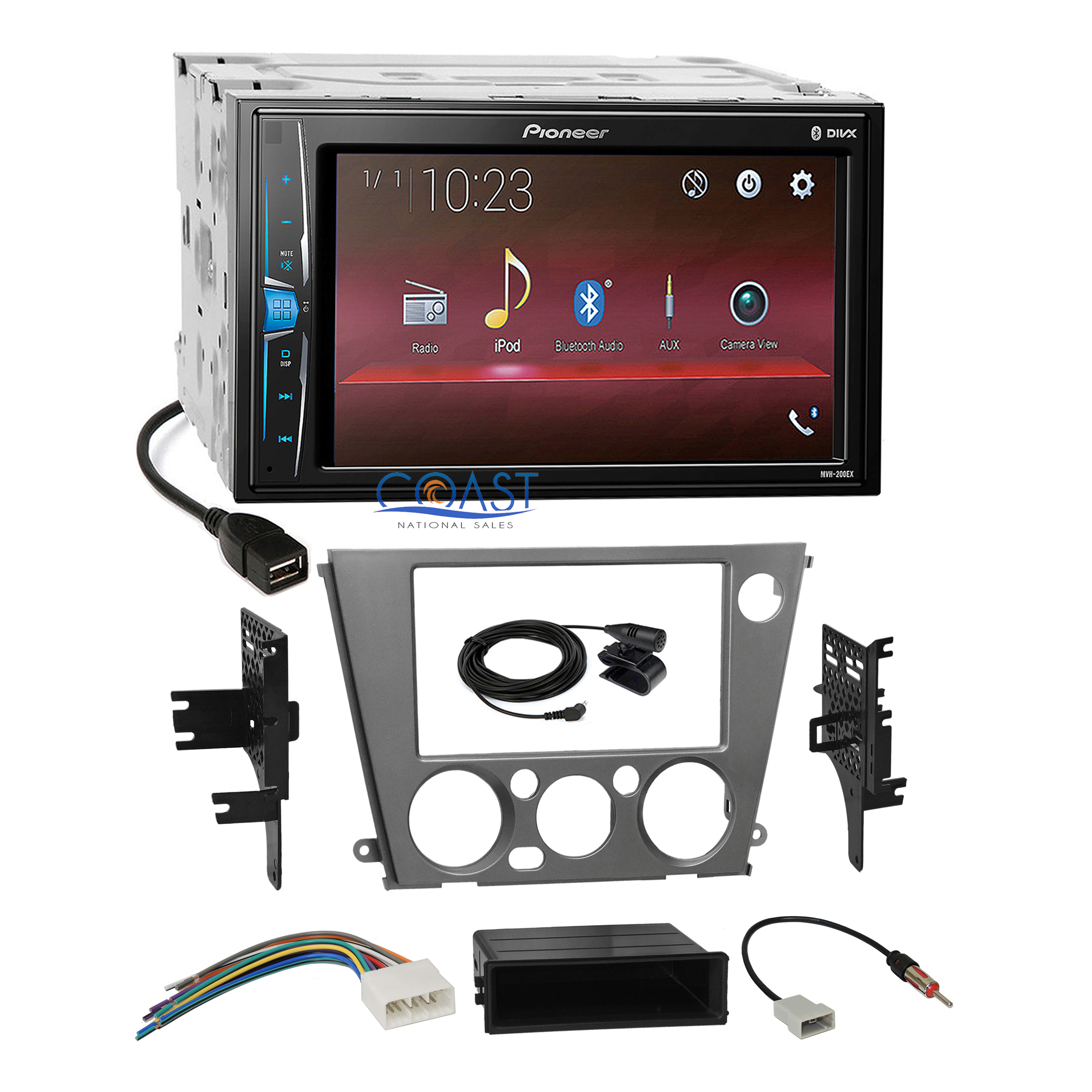 Pioneer USB Multimedia Stereo Dash Kit Harness for 0509