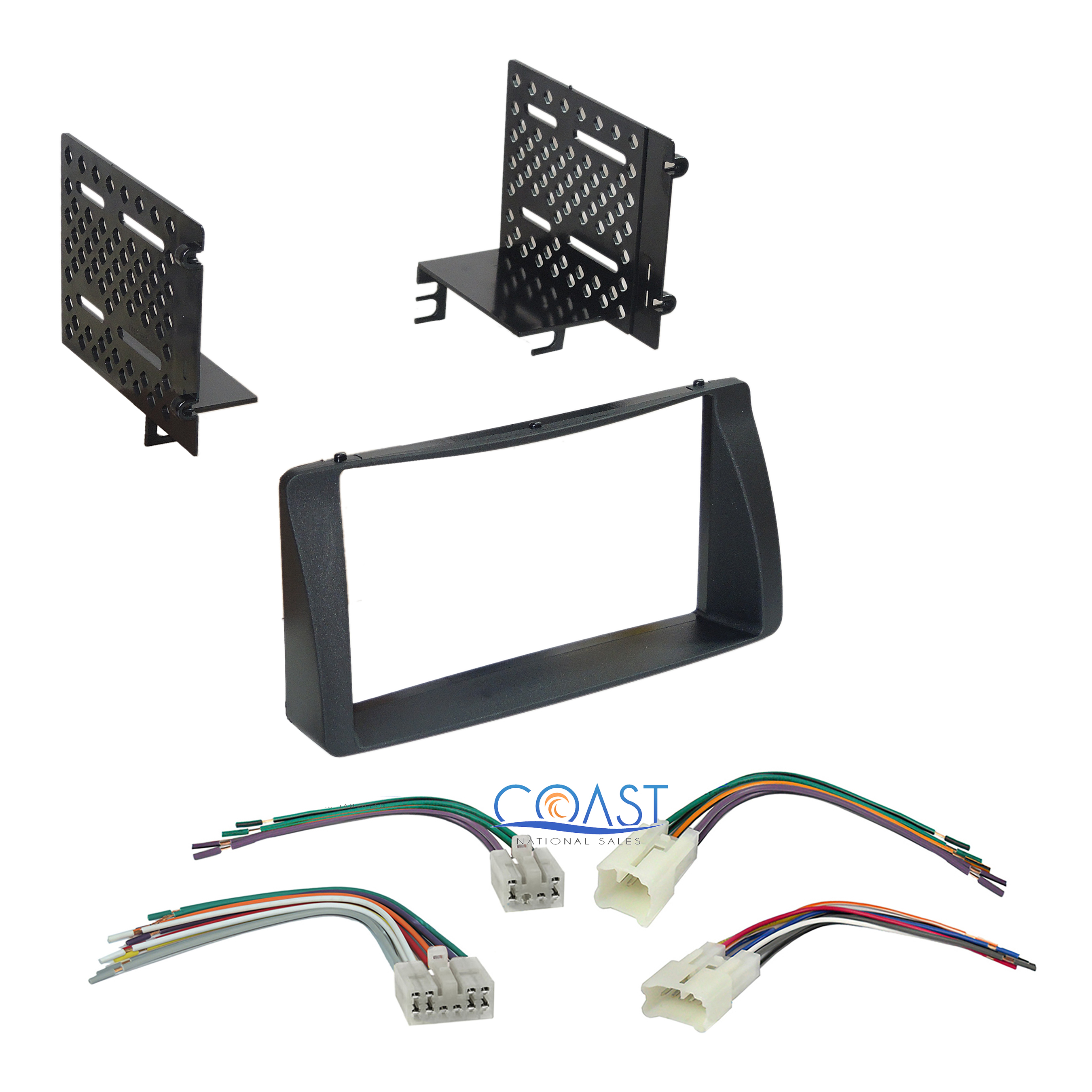 Car Radio Stereo Double DIN Dash Kit Harness Combo for ... scosche dodge wiring harness 