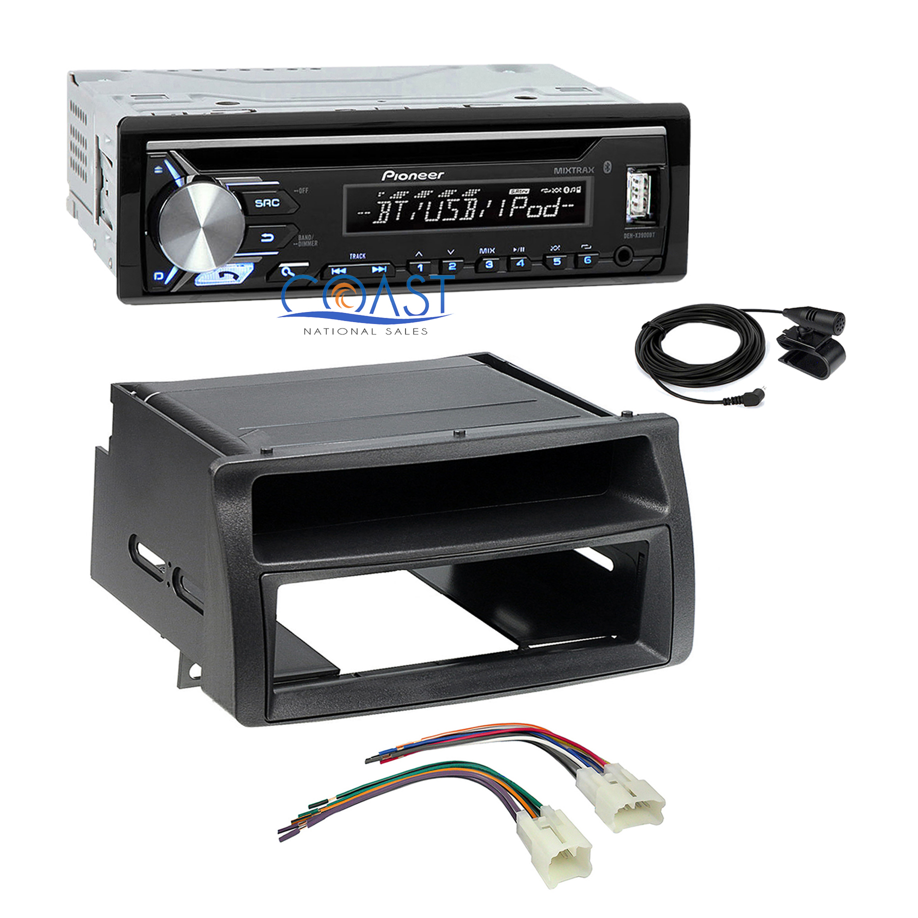 Single DIN Installation Stereo Dash Kit w//pocket for 1980-2004 Toyota Vehicles