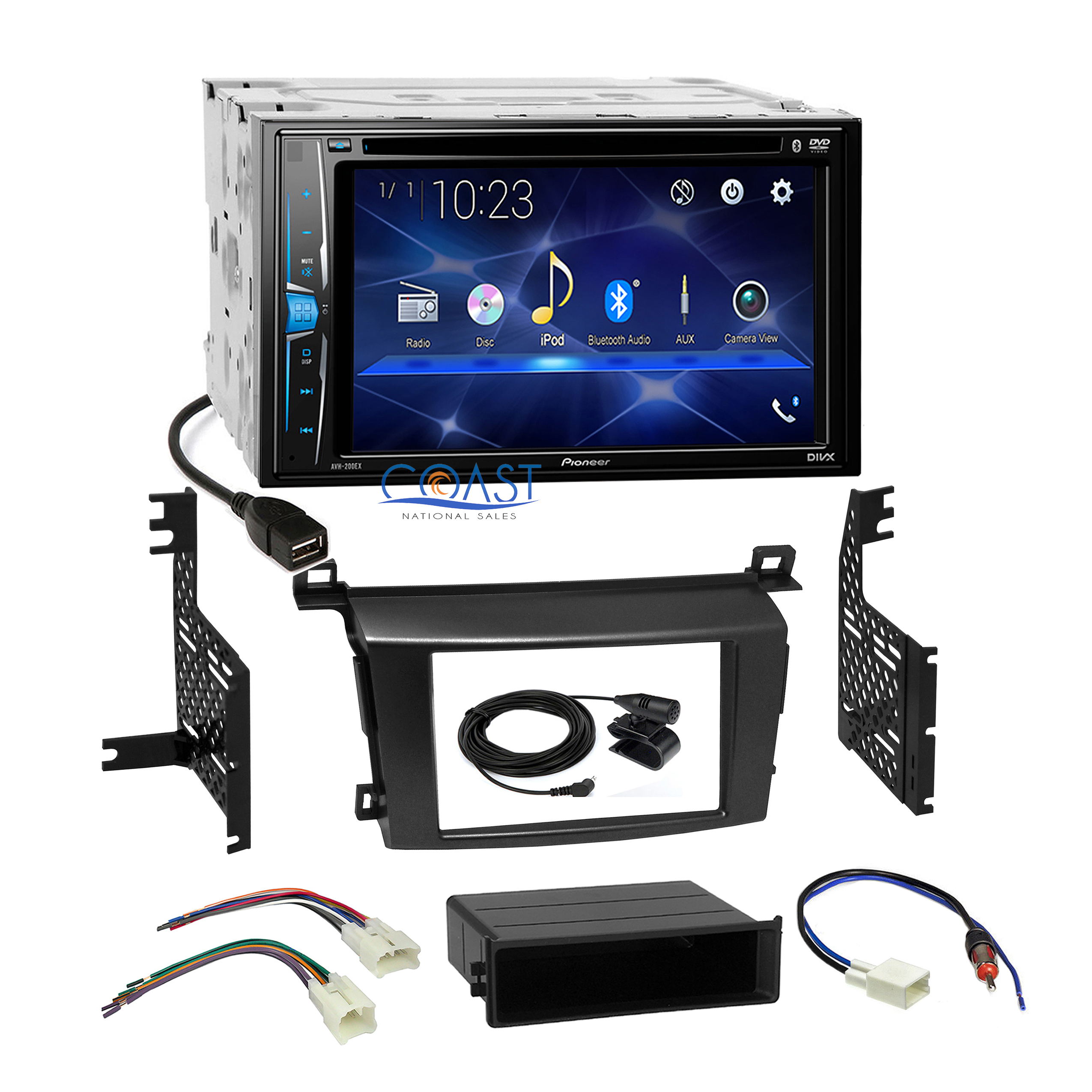 Radio Replacement Dash Mounting Kit Install Single//Double Din for Toyota RAV4