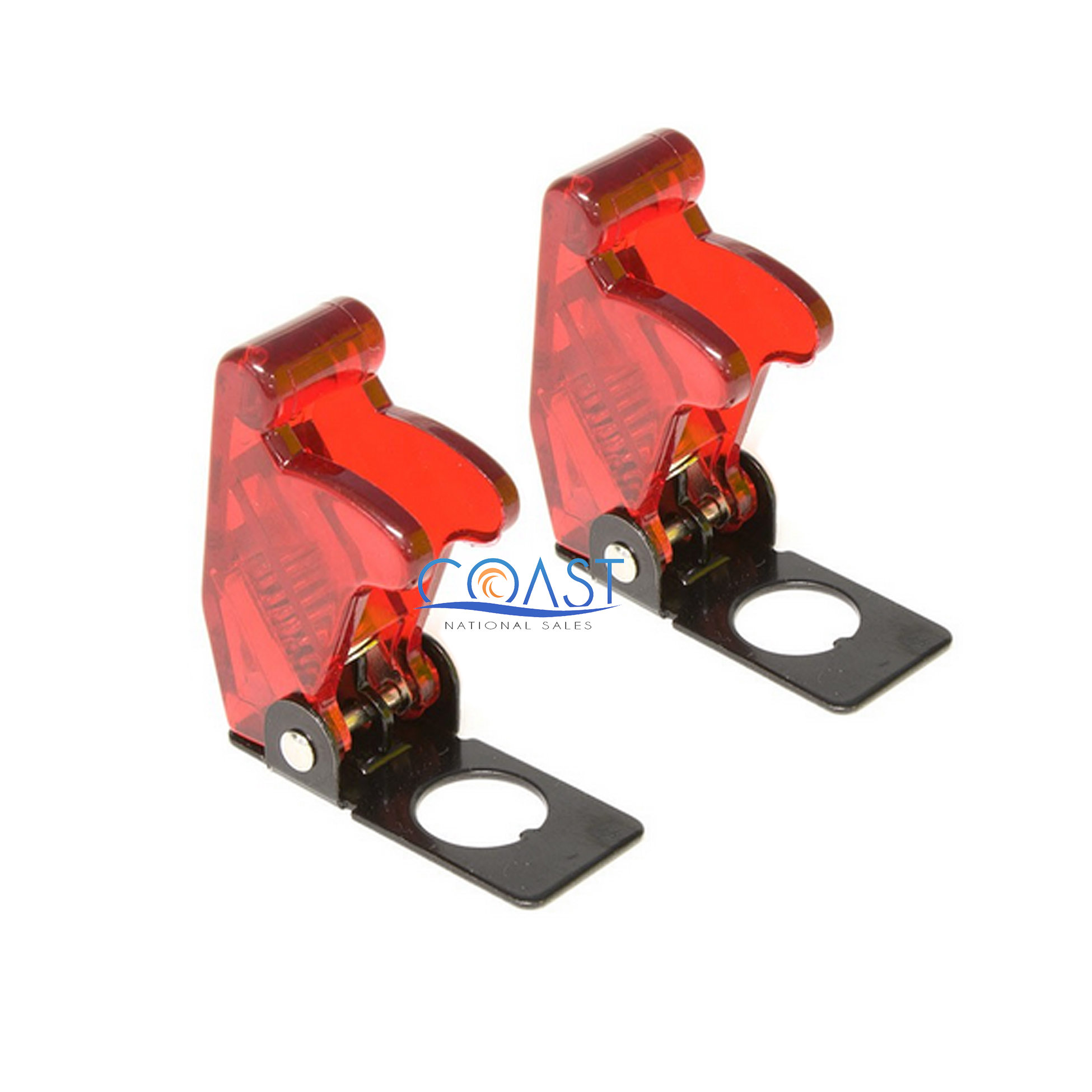 2x Car Marine Industrial Spring Loaded Toggle Switch Safety Cover