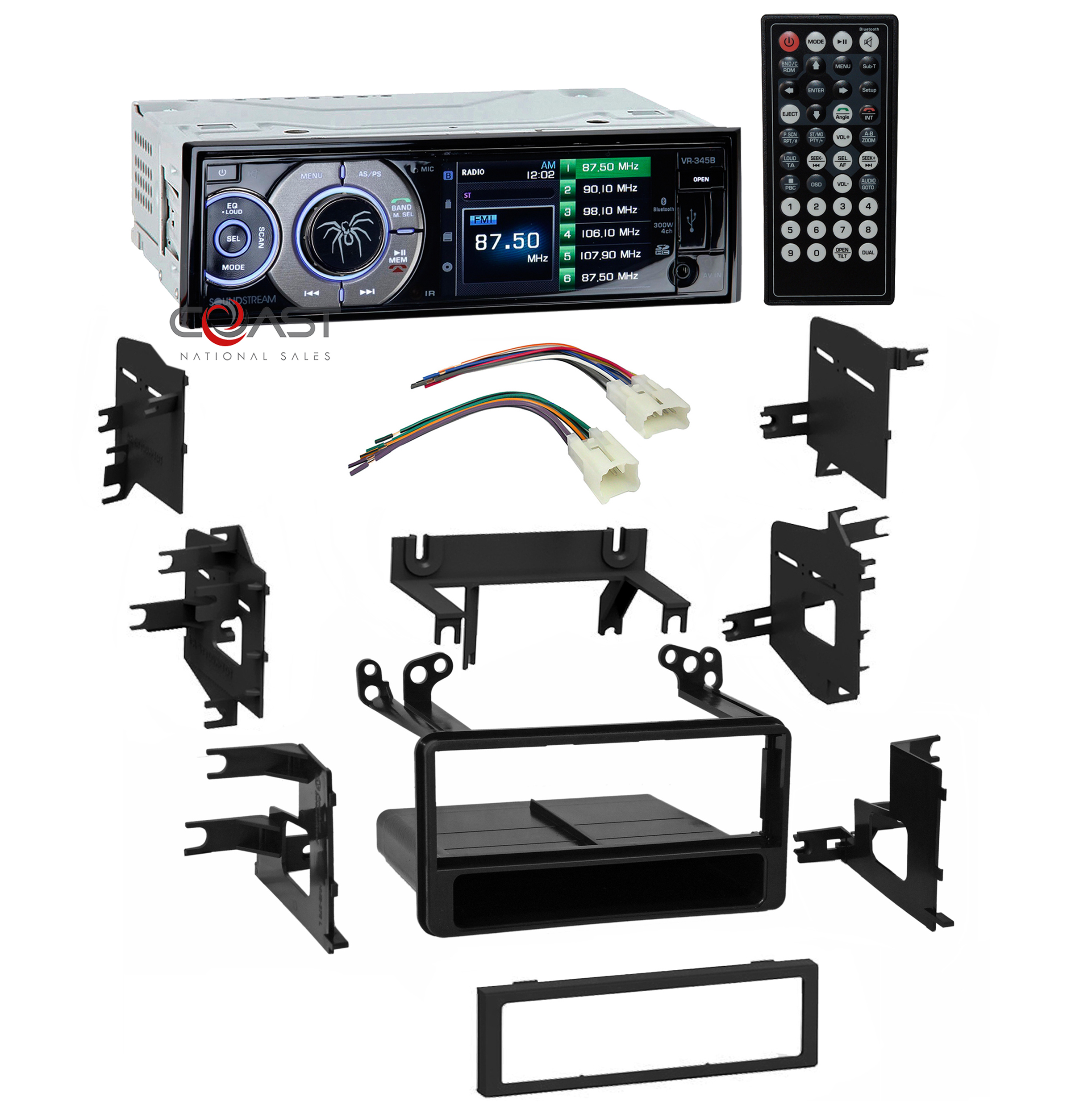 Car Stereo Radio Dash Installation Kit w// Harness for 2000-2011 Toyota /& Scion